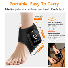 ADCGank massager controller beside the wrap for easy adjustments