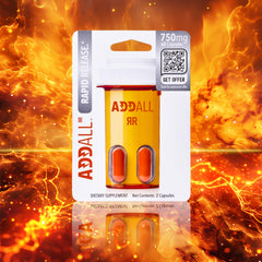 Athlete using Addall Rapid Release to stay focused during training.