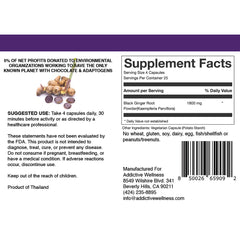 Addictive Wellness Kaempferia Parviflora capsules pack showing vegan-friendly supplement.