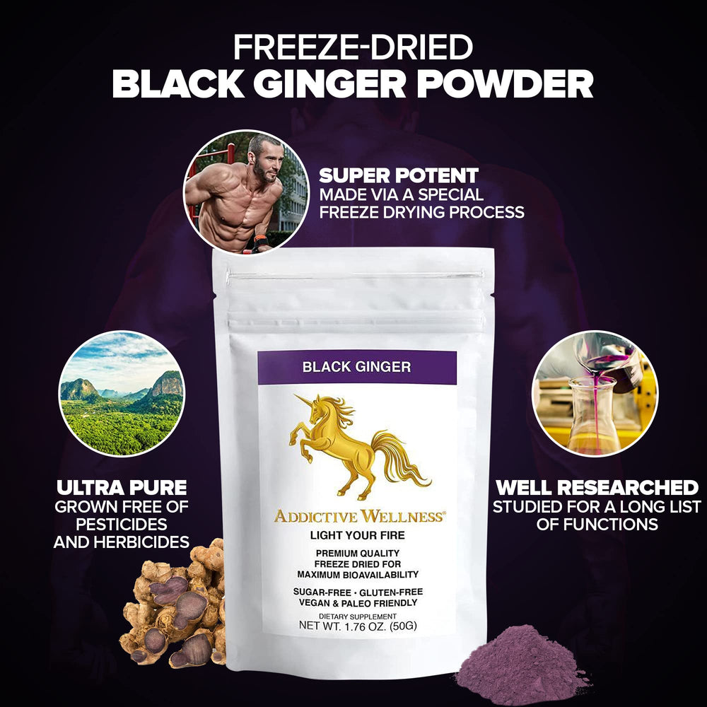 Addictive Wellness Thai Black Ginger powder daily-use option for energy.