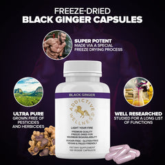 Addictive Wellness vegan Paleo-friendly supplement pack emphasizing clean ingredients.