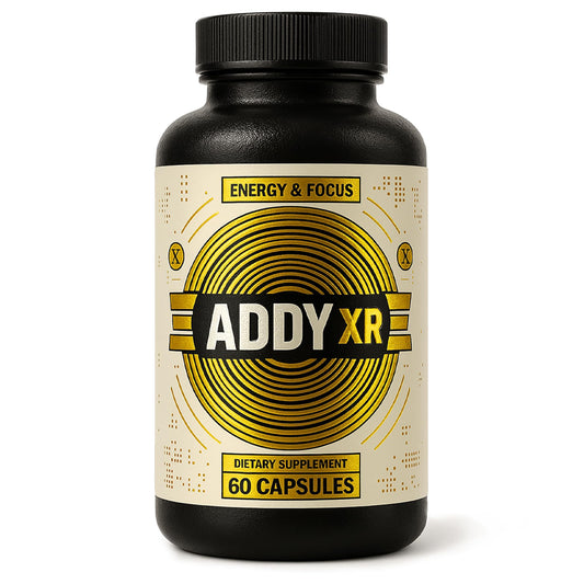 ADDY XR luxury energy bottle for focused work sessions