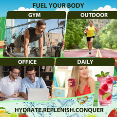Adeqauom after-workout hydration with balanced minerals for recovery.