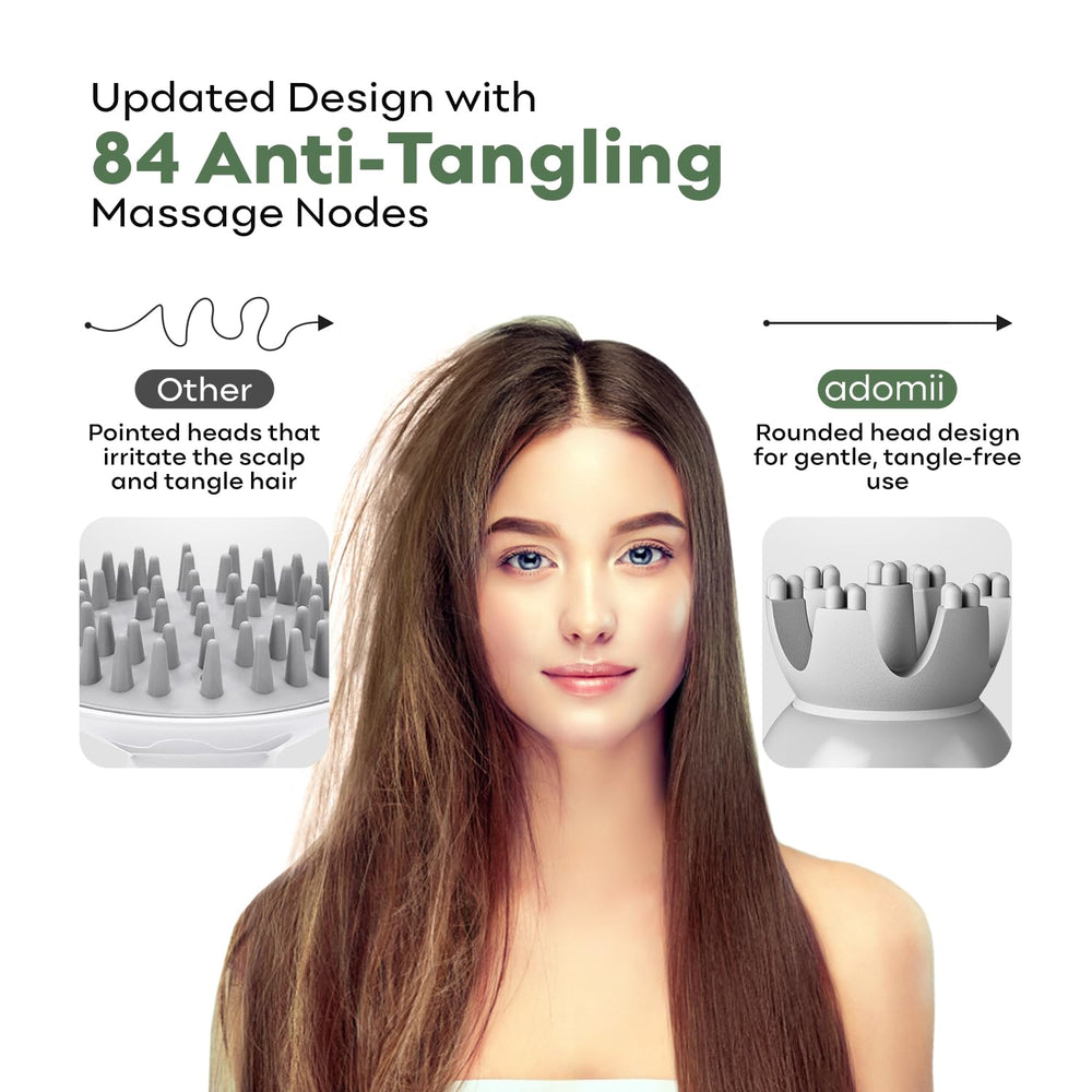 adomii 84 kneading nodes delivering soothing scalp massage