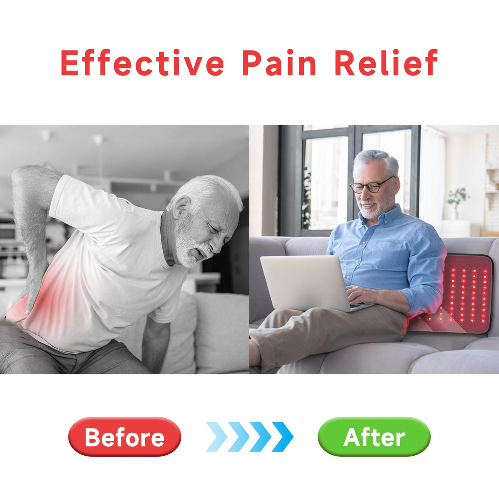 adracy in use on back and shoulders illustrates relaxing routine with warm light