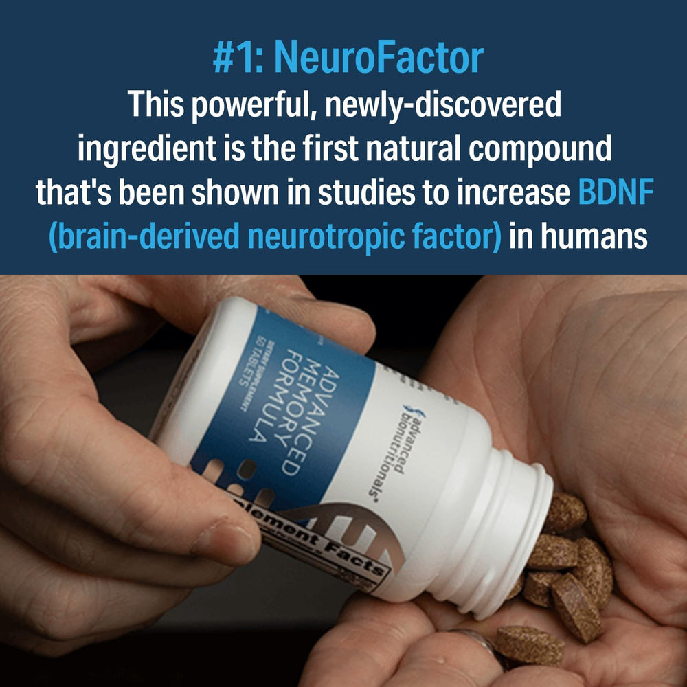 Advanced Memory Formula capsules ready to take for daily focus and clarity.