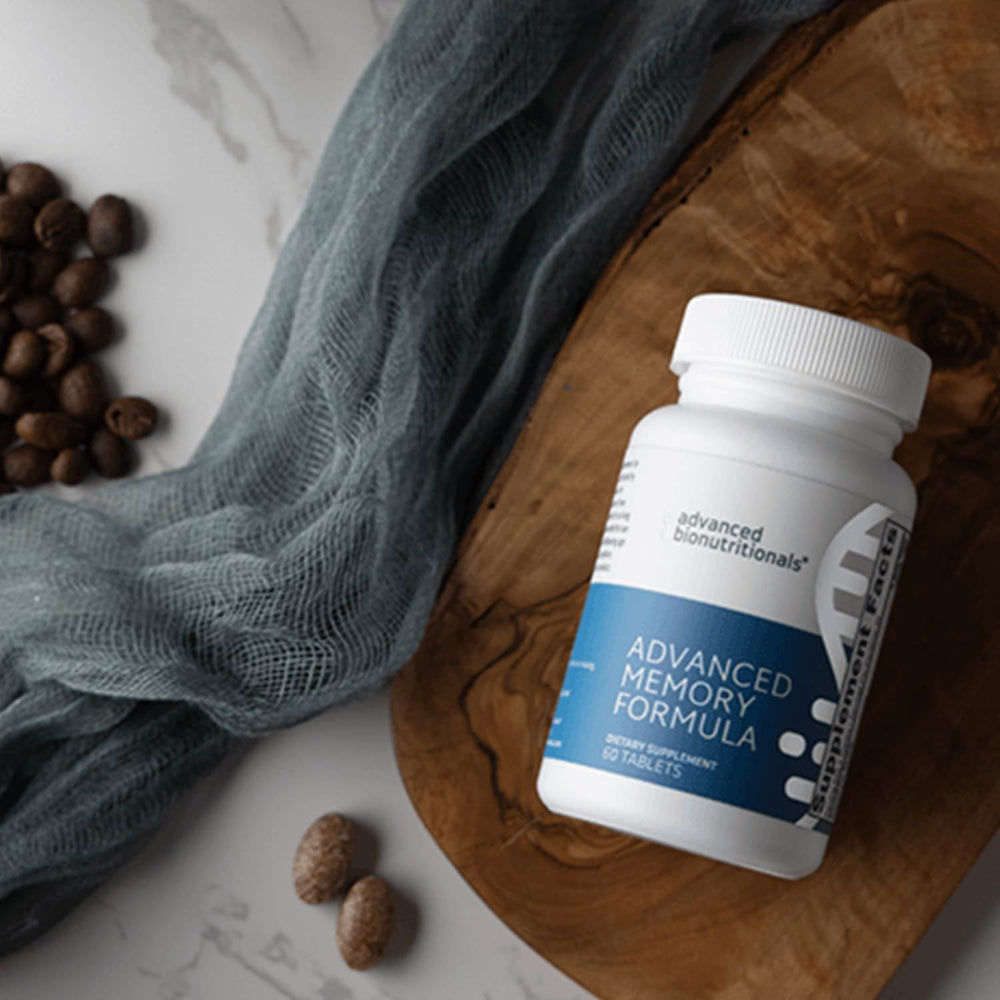 USA-made packaging of Advanced Memory Formula emphasizes quality and safety standards.
