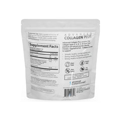 Advanced Bionutritionals Collagen Plus stirred into smoothie for daily hair, skin, nails support