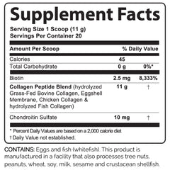 Advanced Bionutritionals Collagen Plus scoop pouring into drink for easy mixing