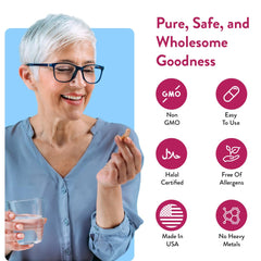 Advanced Knee Discovery packaging box signals non-GMO formulation.