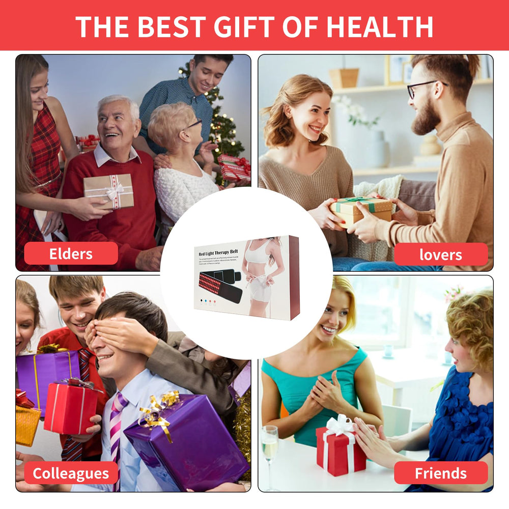 ADVARAYS red light therapy belt used on the thigh for area coverage and release of tension.