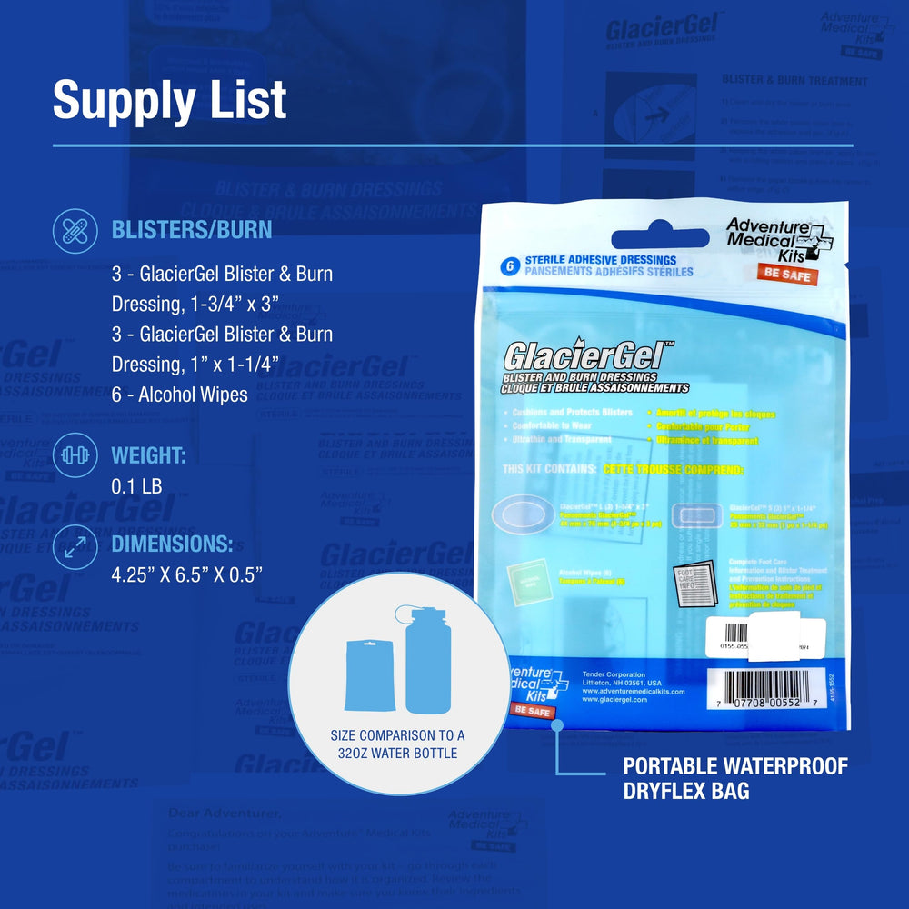 Instruction card from GlacierGel kit guides simple steps