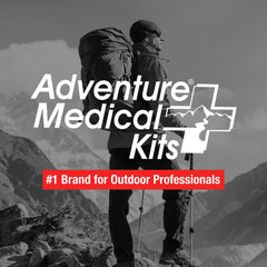 Adventure Medical Kits carabiner clip keeps kit accessible on packs.