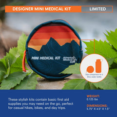 Adventure Medical Kits Mini Limited Sunset Kit 3-Pack opened with contents visible