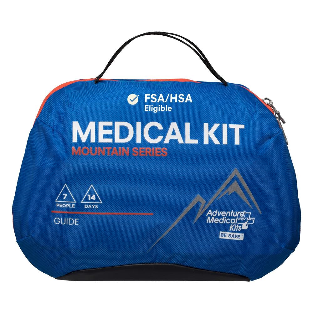 Adventure Medical Kits Mountain Series kit bag in rugged, water-resistant exterior for outdoor trips