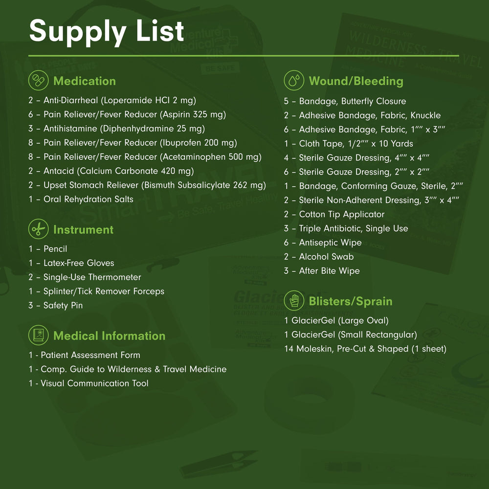 Adventure Medical Kits Smart Travel First Aid Kit compact storage keeps supplies organized for trips