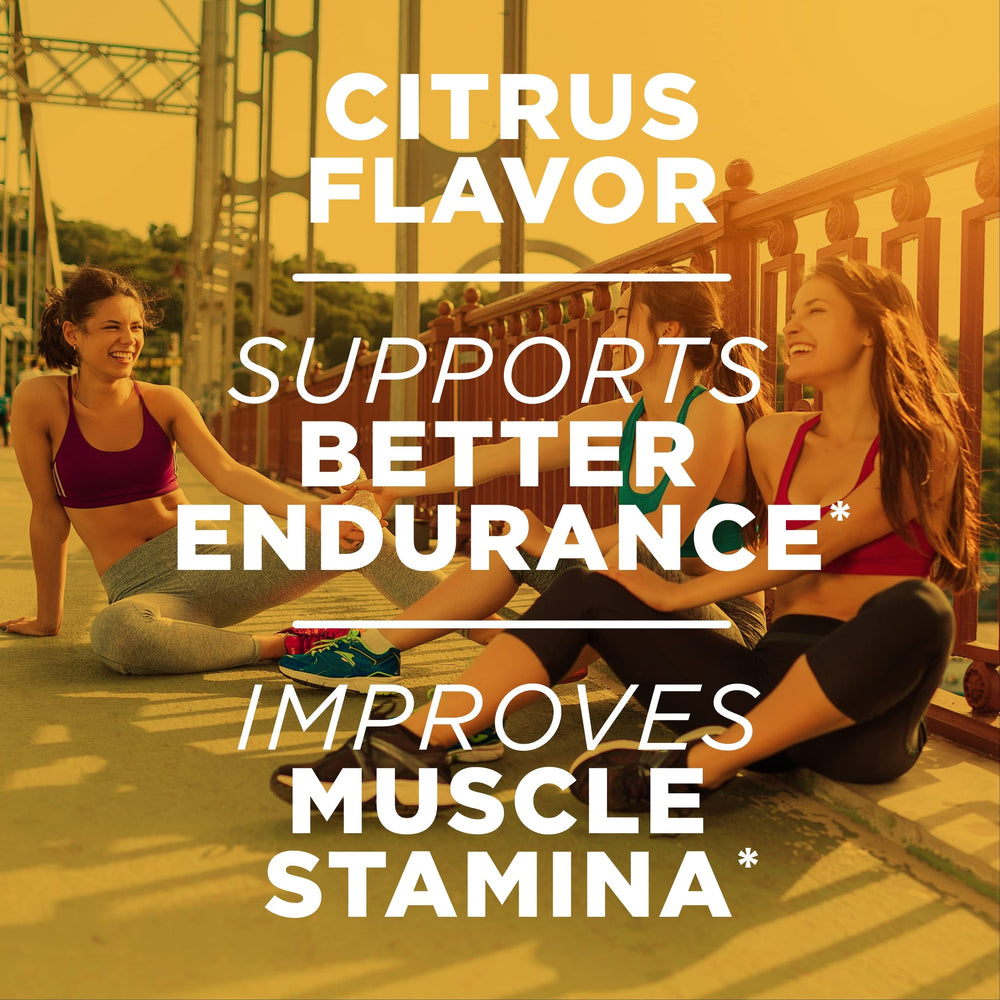 AdvoCare Arginine Extreme citrus flavor tub inviting refreshing pre-workout hydration.