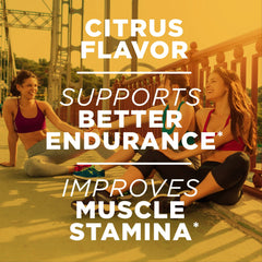AdvoCare Arginine Extreme citrus flavor tub inviting refreshing pre-workout hydration.