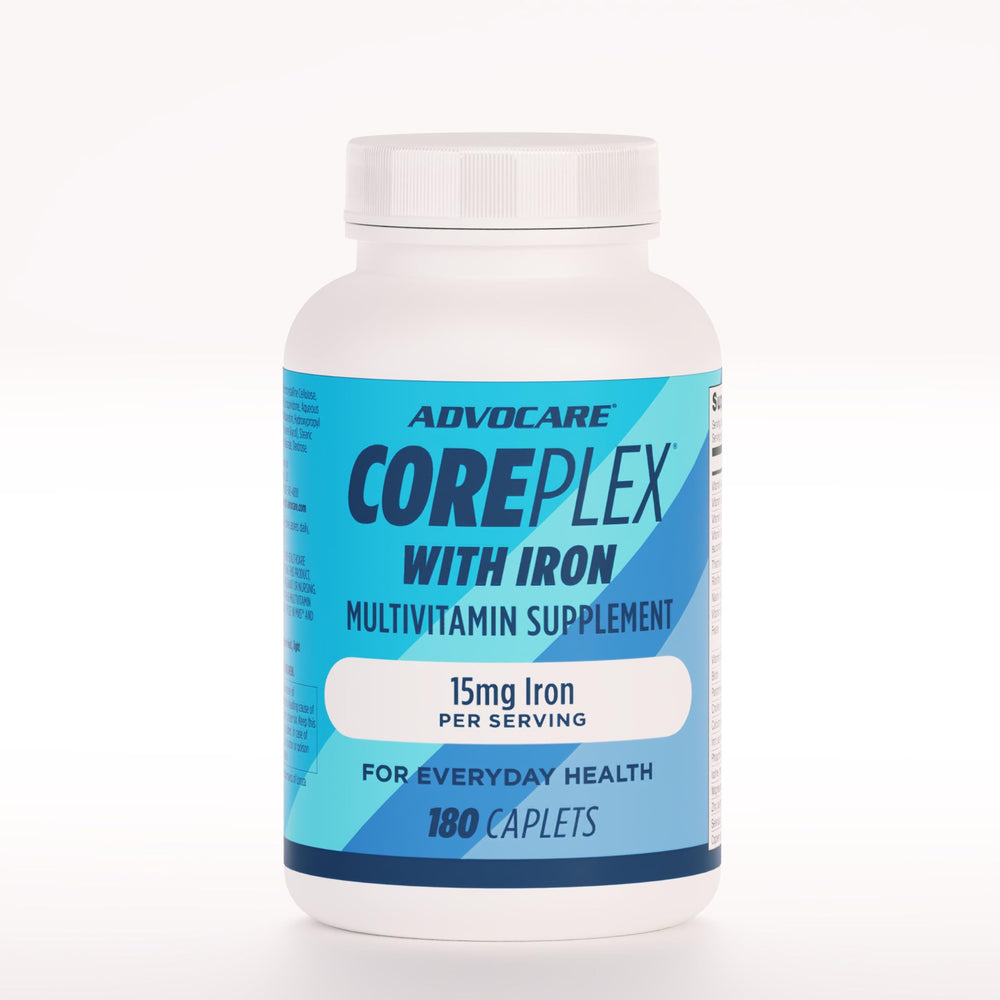 AdvoCare CorePlex with Iron bottle image balanced for daily nutrition support