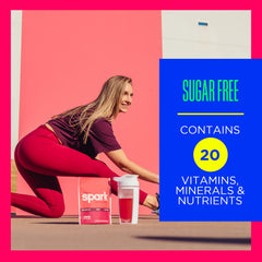 AdvoCare Spark cherry liquid in glass showcasing refreshing energy