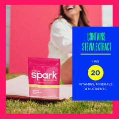 AdvoCare Spark vitamin C label close-up highlighting immune support