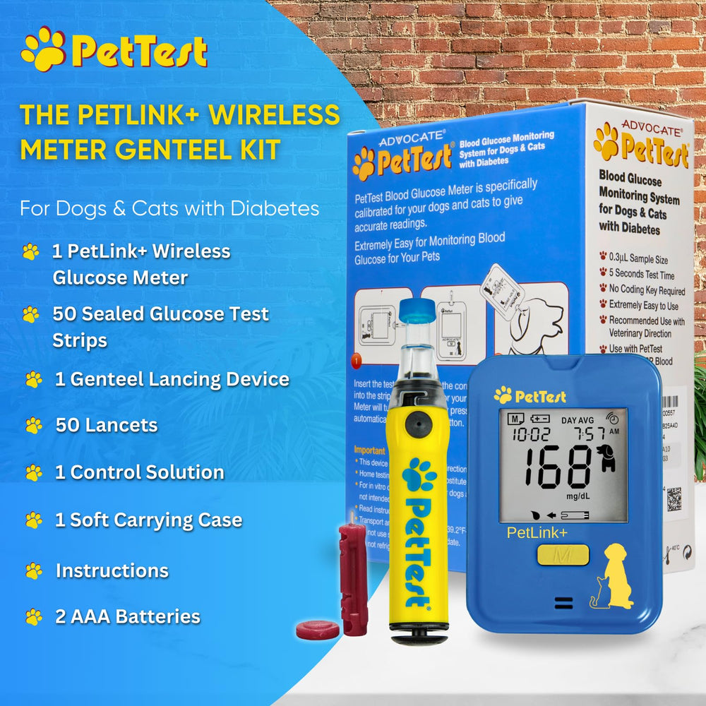 Advocate PetTest instruction guide supports quick setup and troubleshooting.