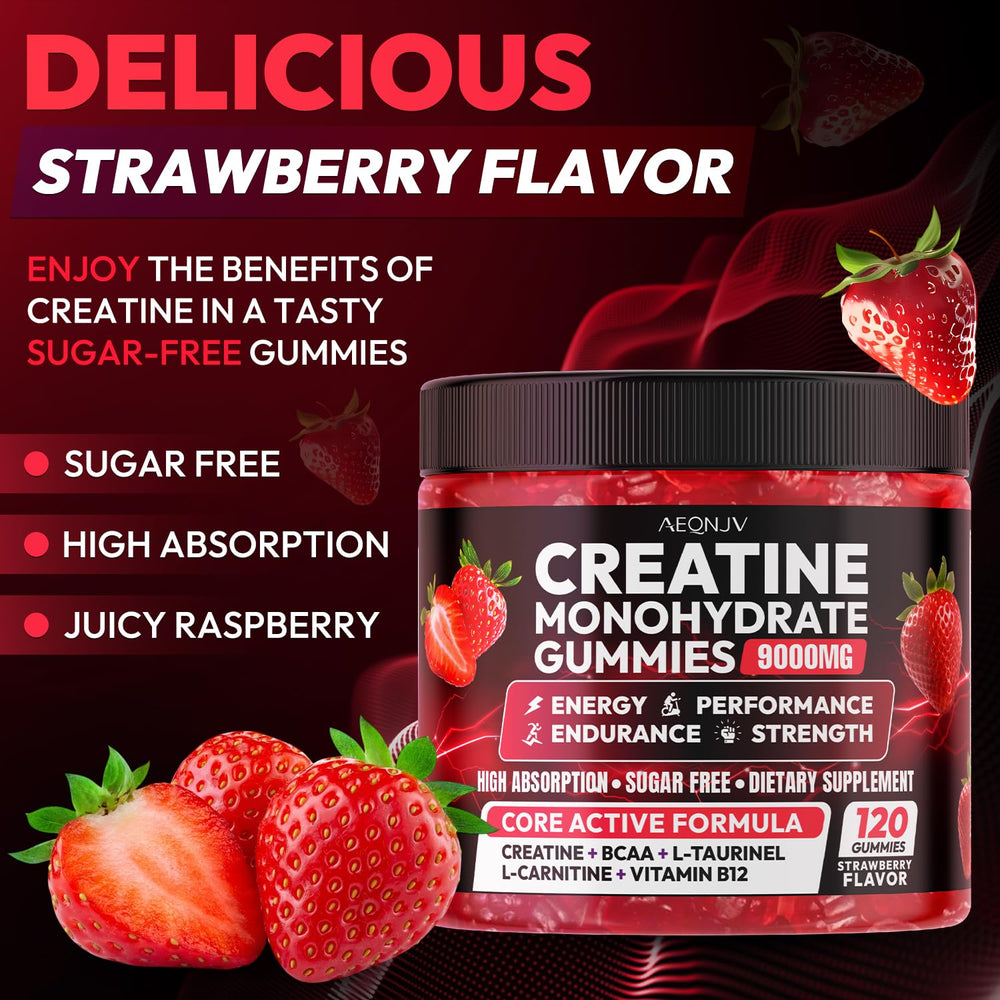 AEQNJV Creatine Gummies advanced formula ingredients emphasize enhanced absorption