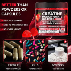 AEQNJV Creatine Gummies vegan non-GMO halal gluten-free features for dietary compatibility