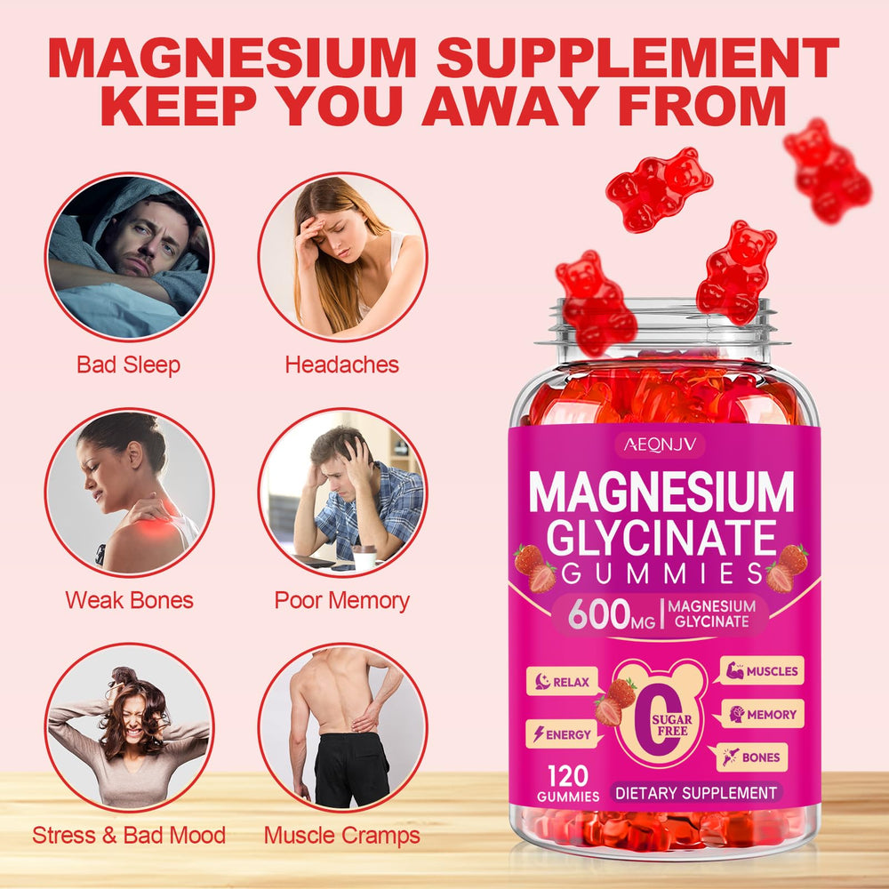 AEQNJV Bottle with gummies on the counter – supports an easy daily routine