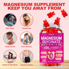 AEQNJV Bottle with gummies on the counter – supports an easy daily routine