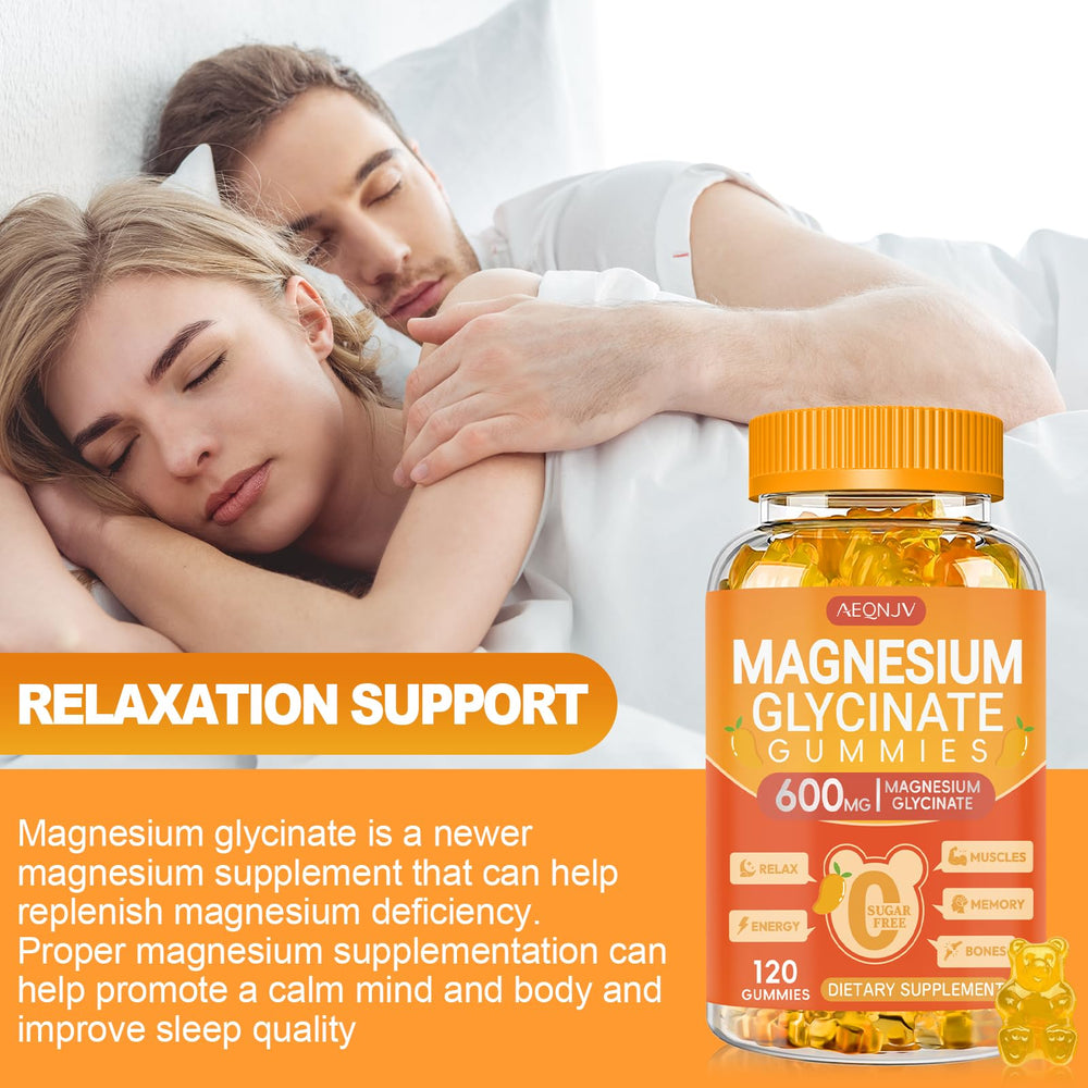 AEQNJV nutrition label highlighting magnesium and potassium per serving.