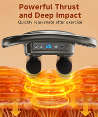 AERLANG six-head attachments cover multiple muscle groups for versatile massage.