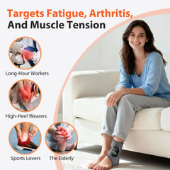 AFDEAL foot massager with 6 heating levels for customizable warmth.