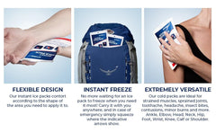 Affordtex outdoor first-aid ice pack ideal for camping and hiking scenarios.