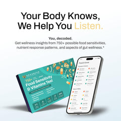 AFIL at-home wellness kit visual shows easy, non-invasive testing at home.