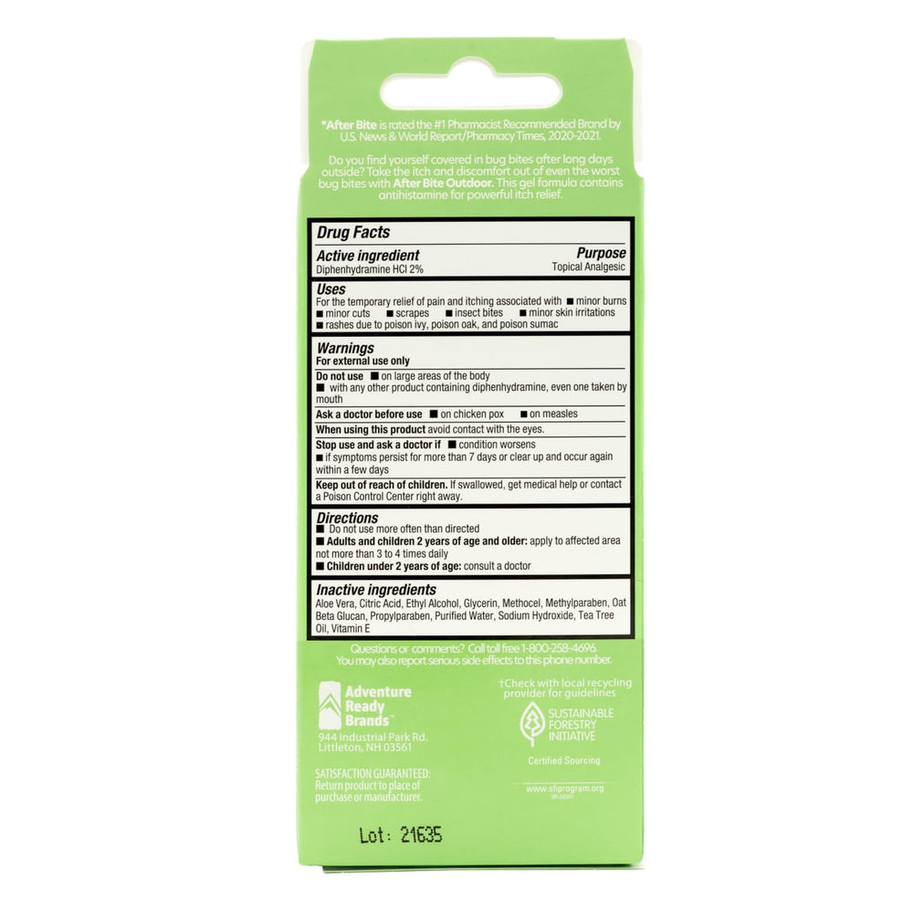 After Bite Outdoor Formula inside a compact emergency kit