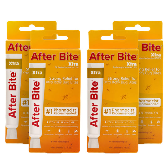 After Bite Xtra Formula gel-tube ready for quick bite relief on the go.