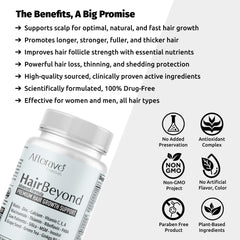 Afterave Essentials HairBeyond capsules in a neat pile illustrating daily supplement form