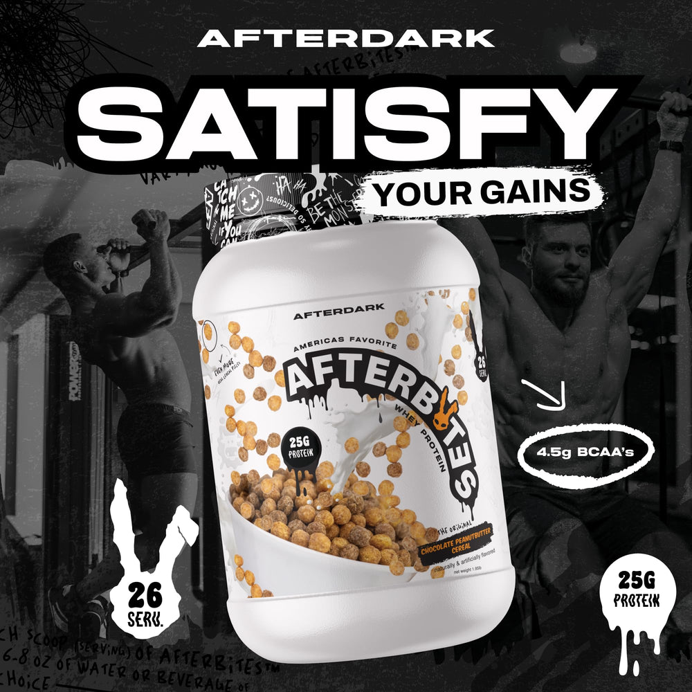 AFTERDARK AfterBites shaker mixing powder for a smooth milkshake texture