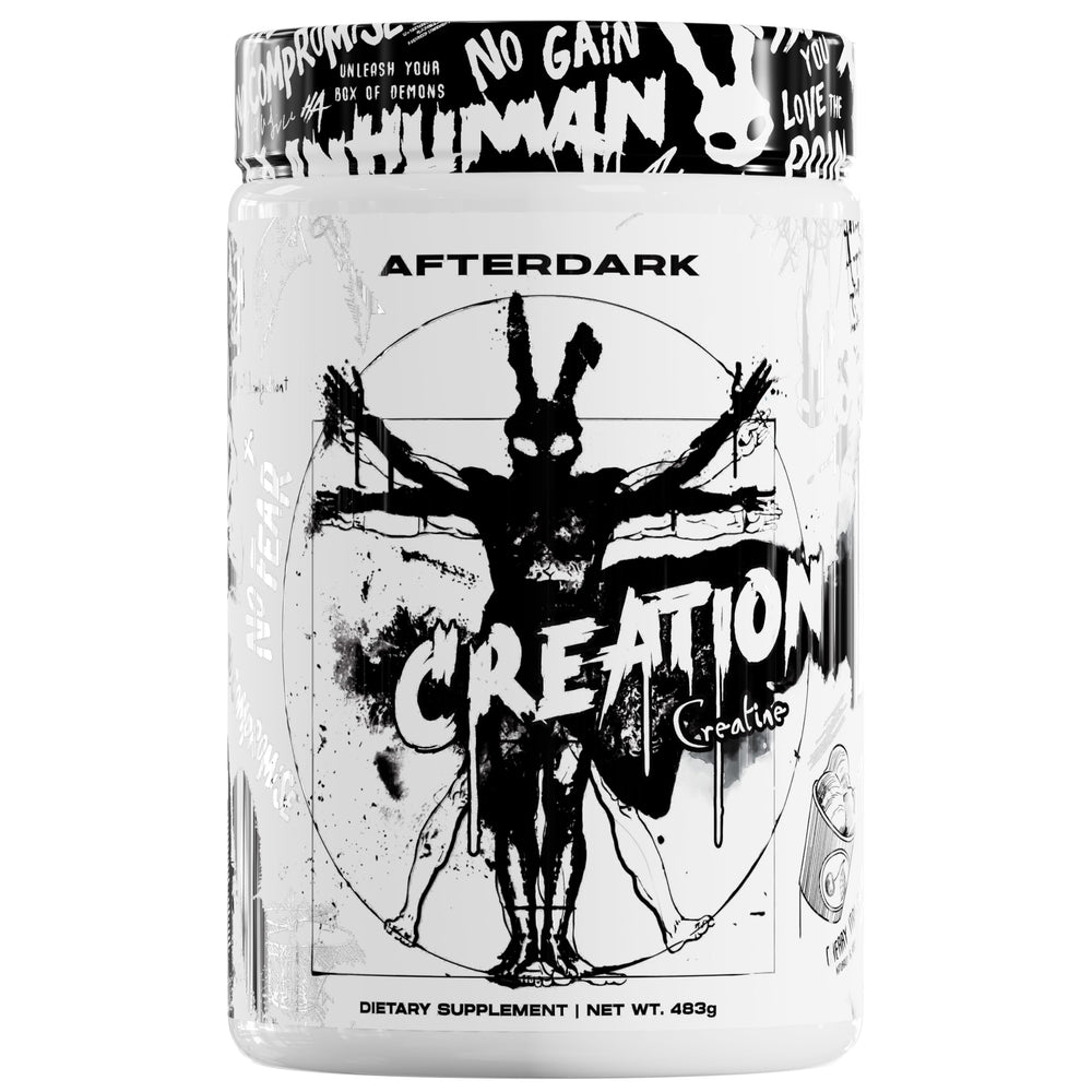 AfterDark Creation Creatine Matrix powder tub with full-spectrum blend for power and endurance.
