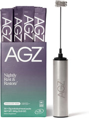 AG1 AGZ Sleep Drink chocolate mint packet ready for bedtime ritual