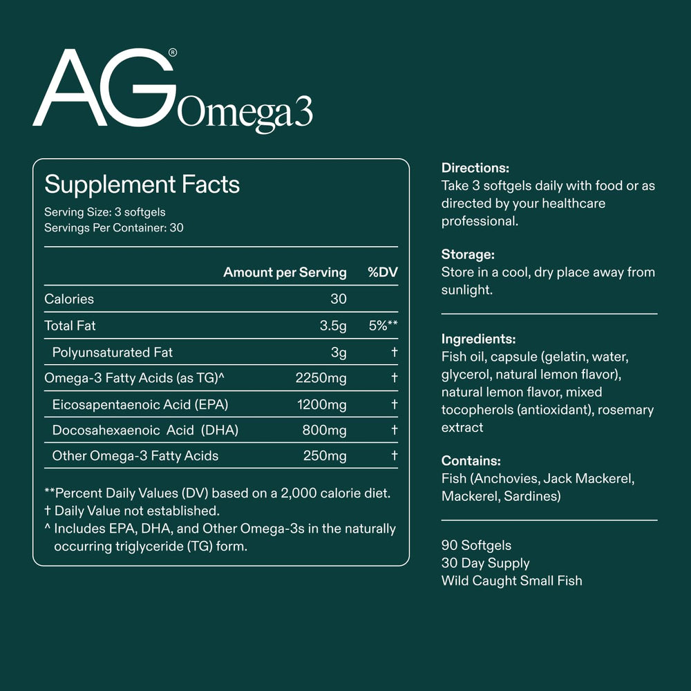 AG1 Omega3 lemon flavor closeup for easy daily supplementation