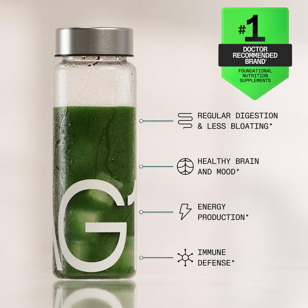 AG1 shaker included for quick, on-the-go mixing