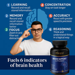 Ageless Foundation Labs label details show ingredients and nutrition