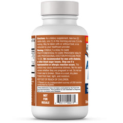 Ageless Male bottle back label with directions for daily use