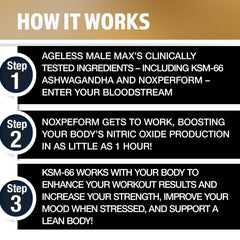 Athlete using Ageless Male Max for lean gains and sustained energy