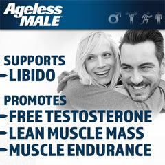 Ageless Male tablets dispense close-up for convenient daily dosing