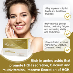 Naturade Ageless UltraMAX GOLD sachet dissolving in water with citrus twist for refreshment