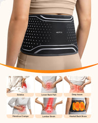 AGPTEK heat and vibration settings for personalized relief.