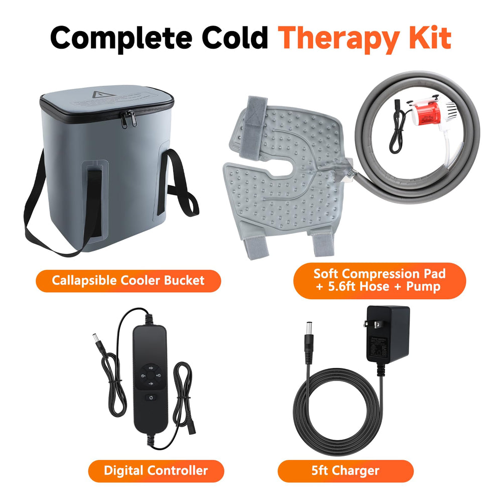 Aheamdear customizable flow and timer settings personalize cold therapy sessions.